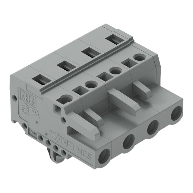 MCS-MIDI Classic gniazdo 4-bieg. szare raster 7,5 mm /50szt./ WAGO
