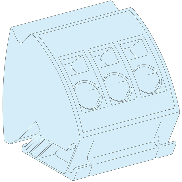 Rozdzielnice PrismaSet, komplet 4 bloków uziemiających z zaciskami sprężynowymi 3x16mm2