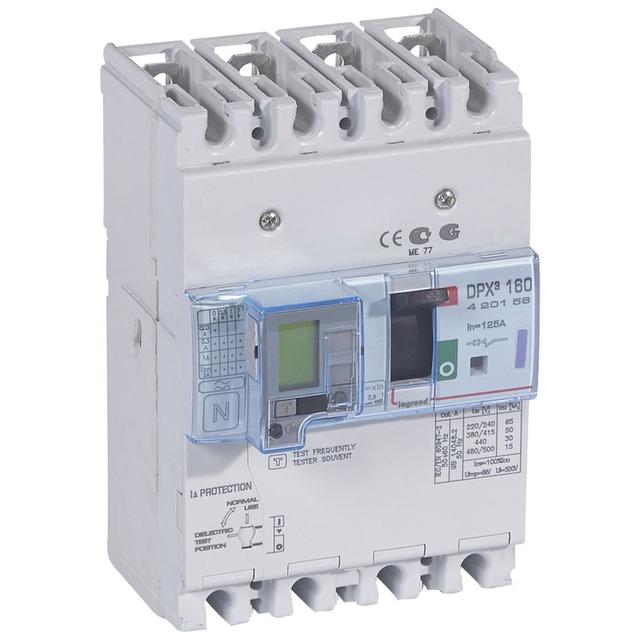 Wyłącznik DPX3 160 Z Zab. R-Pr. 4P 125A 50Ka 420156 LEGRAND