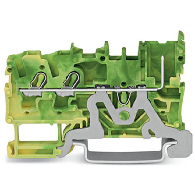 X-COMS złączka bazowa 2-prz./2-pin. żółto-zielona