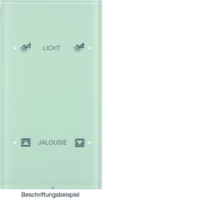 BERKER R.3 Sensor dotykowy podwójny konfigurowalny szkło biały 75142150 HAGER