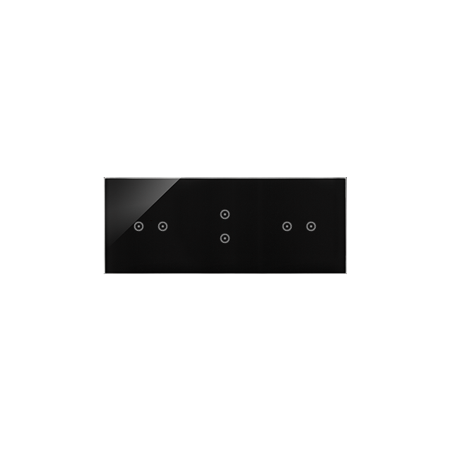 Simon 54 Touch Panel dotykowy S54 Touch 3 moduły 2 pola dotykowe poziome + 2 pola dotykowe pionowe + 2 pola dotykowe poziome zastygła lawa DSTR3232/73 KONTAKT