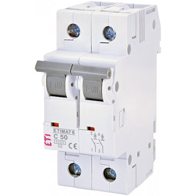 Wyłącznik nadprądowy MAT 6 2P C50A 002143521 ETI