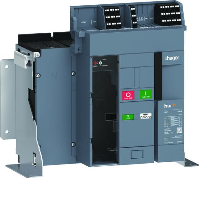 ACB HW1 66kA 400A 4P Wyłącznik stacjonarny do wyzwalacza sentinel Energy HW1E404FE HAGER
