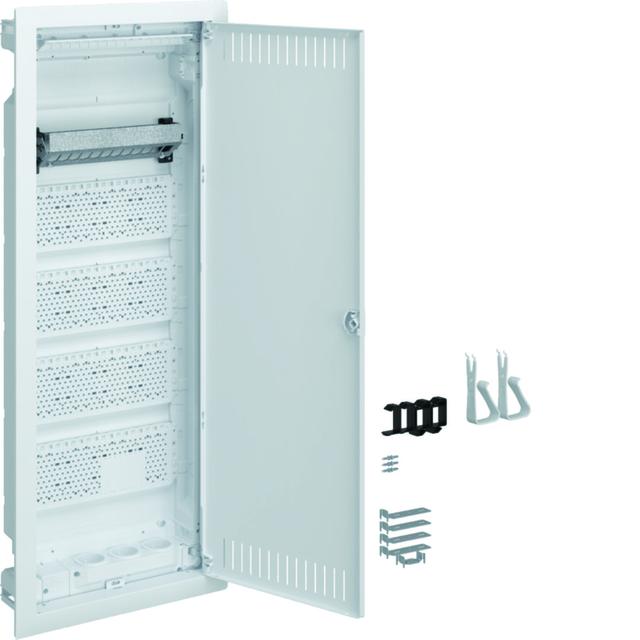 Rozdzielnica modułowa 5x12 podtynkowa z płytą montażową i gniazdami 3x230V Volta VU60NWP HAGER