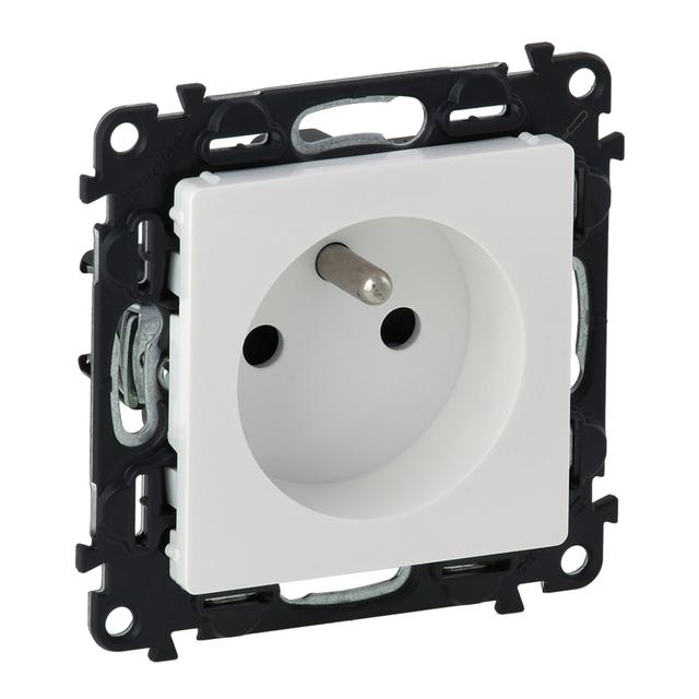 VALENA LIFE GNIAZDO 2 P+Z Z PRZESŁONĄ BIAŁE 16 A – 250 V~, Legrand