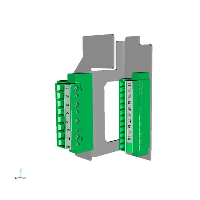 Złącze wielostykowe XR2/3-8/ŚR, do przekł.