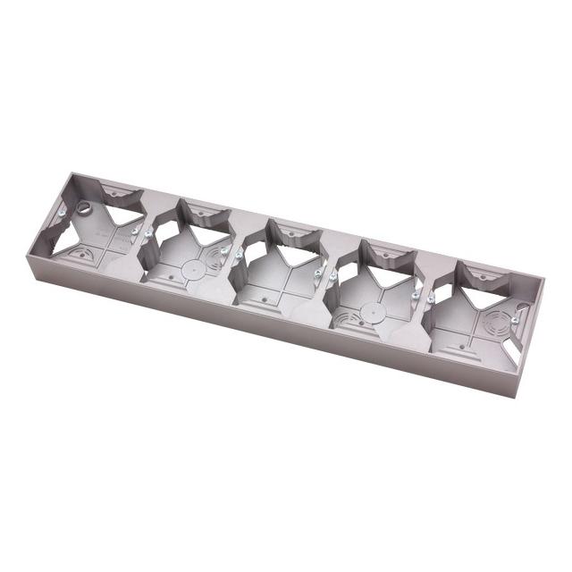 IMPRESJA Puszka instalacyjna pięciokrotna - kolor tytan