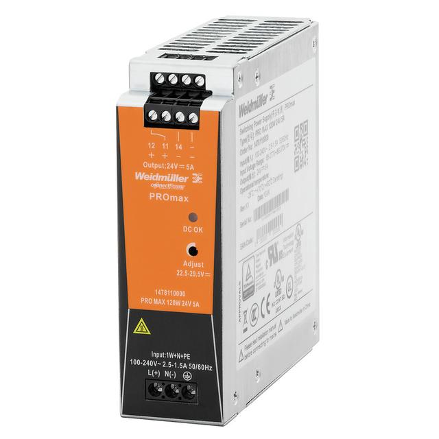 PRO MAX 120W 24V 5A Zasilacz DC, nr katalogowy 1478110000