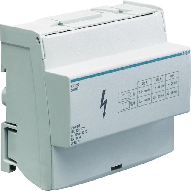 Blok rozdzielczy 4-polowy 125A KJ125C HAGER