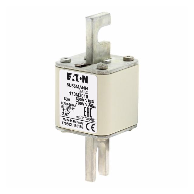 63A 690V 1*/80 aR INDICATOR FUSE Wkładka szybka 63A AC 690V compact DIN 1 45x45x104 mm aR 170M3010 E