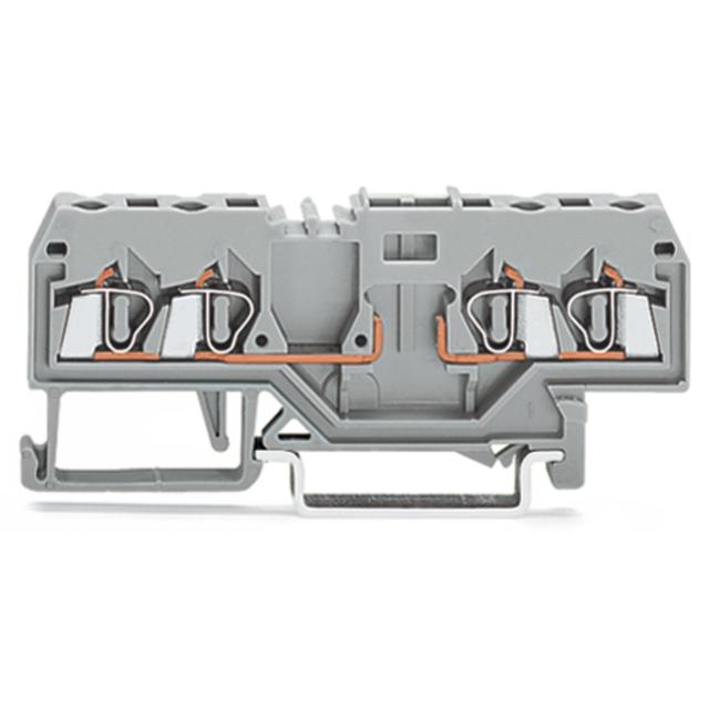 złączka bazowa 4-przewodowa 2,5 mm2 szara /100szt./ WAGO