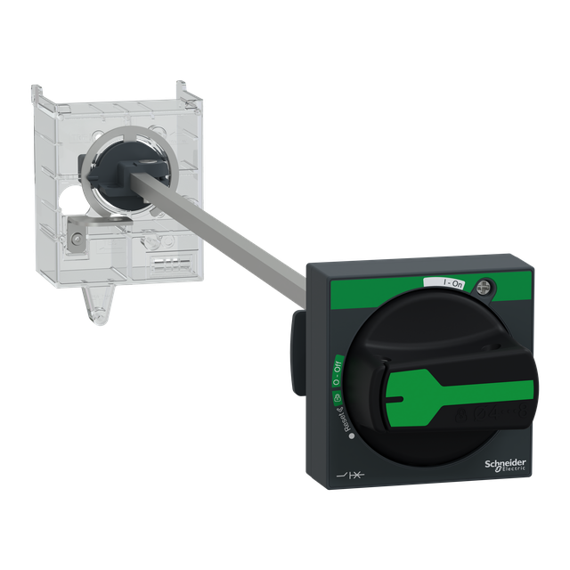 Napęd drzwiowy do wyłącznika GV3P, bez wskaźnika wyzwolenia, uchwyt czarny