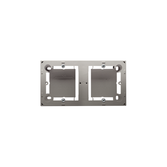 puszki instal. Puszka natynkowa płytka (31mm) podwójna satynowy MPN2/29 KONTAKT