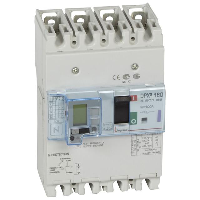 Wyłącznik DPX3 160 Z Zab. R-Pr. 4P 100A 50Ka 420155 LEGRAND