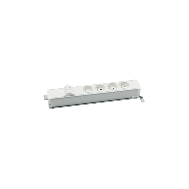 "Simon 480 TS48-130E400K0-33 Listwa standardowa 4 gn. typ E i płytka 2xRJ45 keystone