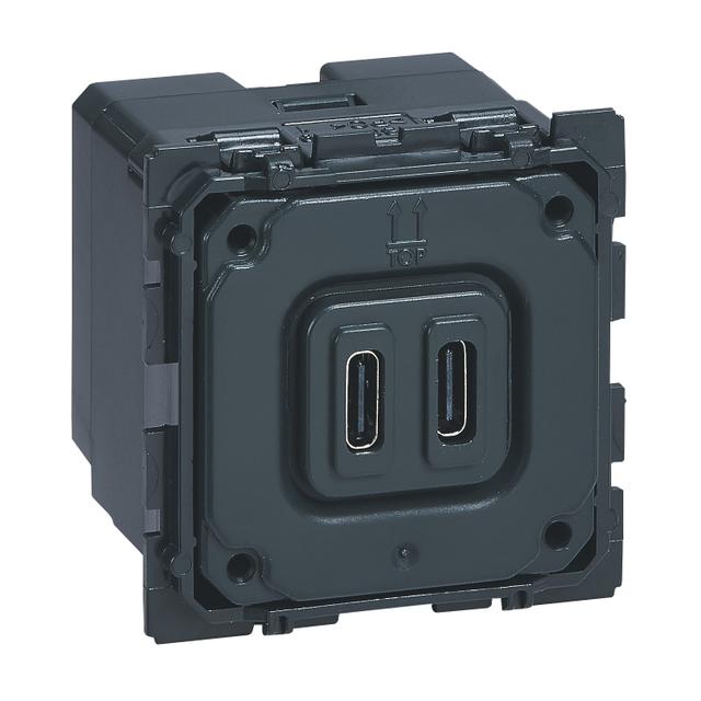 CELIANE - Gniazdo zasilające 2 x USB 5 V - 2400 mA Typ-C, Legrand