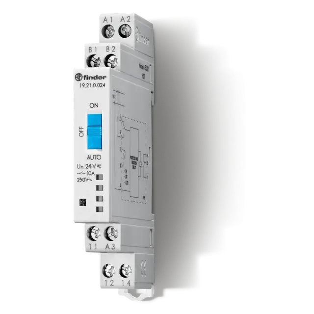 Przekaźnik serwisowy AUTO-ON-OFF 1 P 10A 24V AC/DC