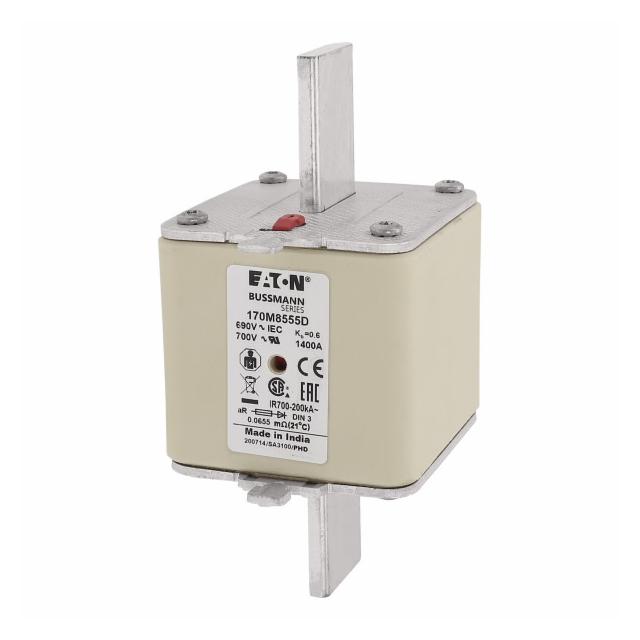 1400A 690V aR DIN 3 HSDNH FUSE Wkładka szybka 1400A AC 690V DIN 3 aR DIN IEC podwójny wskaź 170M8555