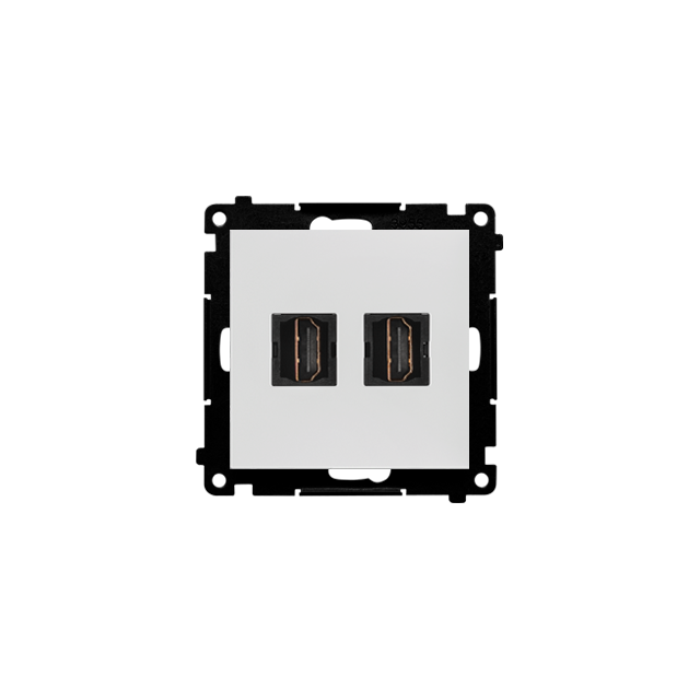 Simon 55 Gniazdo HDMI podwójne Jasnoszary mat TGHDMI2.01/114 KONTAKT