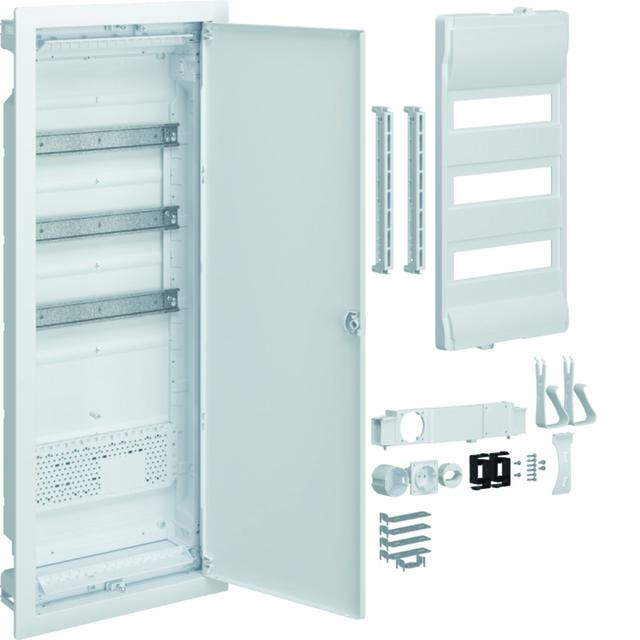 volta hybrid Rozdzielnica hybrydowa podtynkowa 3x12 1x płyta montażowa Drzwi pełne VU603PLG HAGER