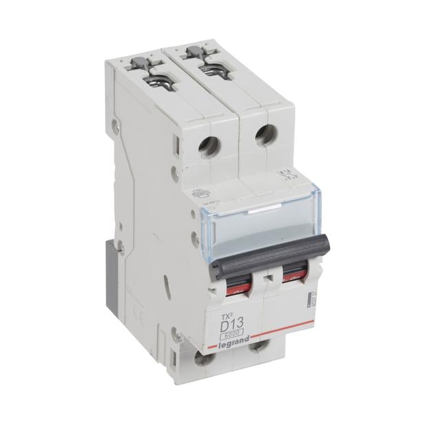 WYŁĄCZNIK NADPRĄDOWY S 302 2P D 13A 6000A SERII TX3, Legrand