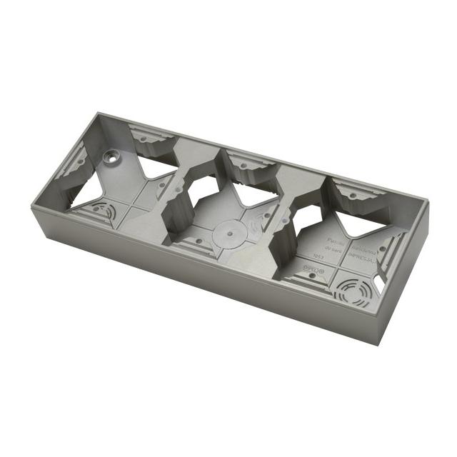 AS Puszka instalacyjna potrójna - kolor satyna light