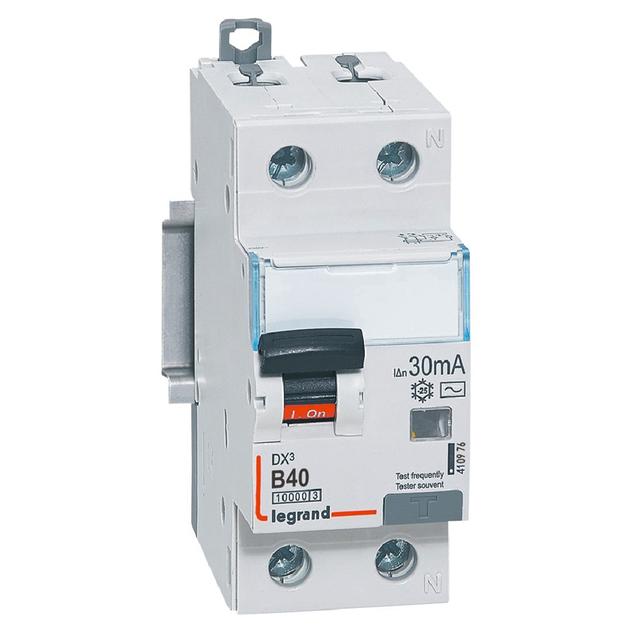 WYŁĄCZNIK RÓŻNICOWONADPRĄDOWY P 312 2P B 40A 30MA TYP AC 10KA SERII DX3, Legrand