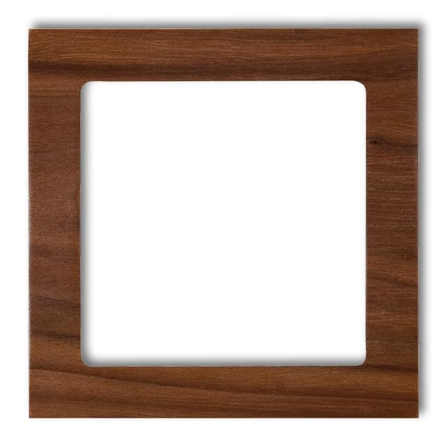DECO Ramka uniwersalna pojedyncza - drewno (orzech amerykański)