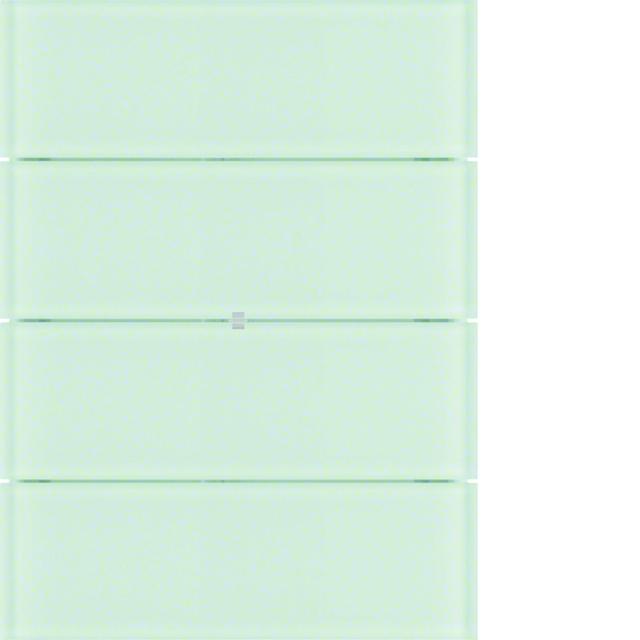 BERKER B.IQ Przycisk poczwórny komfort szkło białe 75164590 HAGER