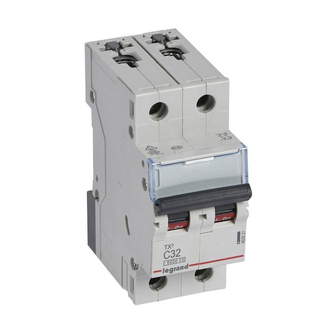 Wyłącznik Nadprądowy S 302 2P C32A 6kA TX3 403531 LEGRAND