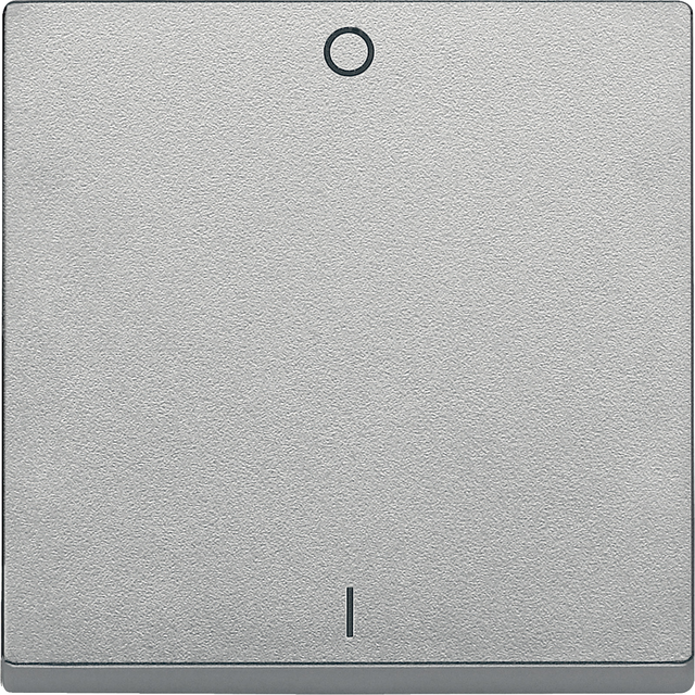 Merten, System M, klawisz pojedynczy z oznaczeniem ''0/1'', aluminium