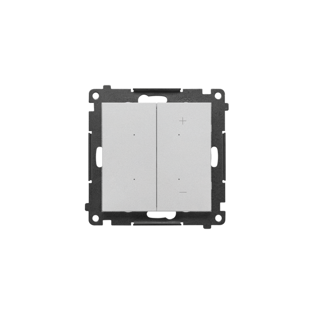 Simon 55 Ściemniacz do LED ściemnialnych klawiszowy Aluminium mat TESL1.01/143 KONTAKT