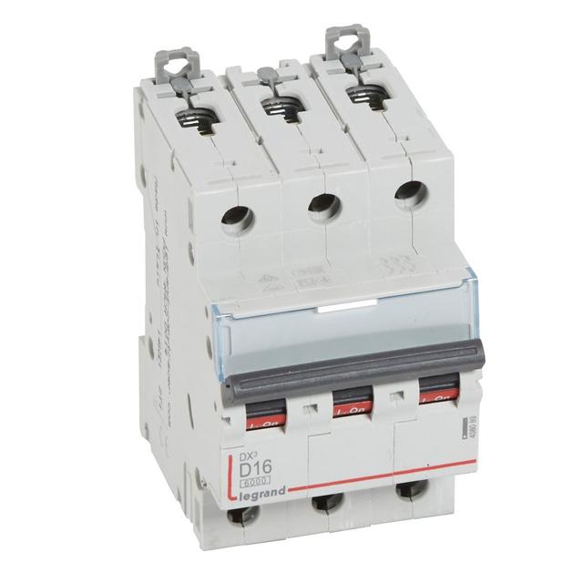 WYŁĄCZNIK NADPRĄDOWY S 303 3P D 16A 6000A SERII DX3, Legrand