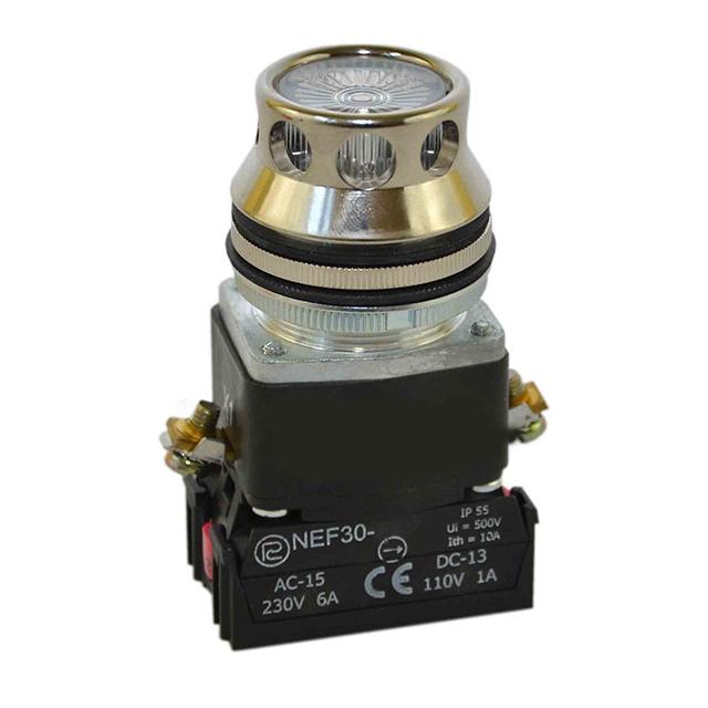 Przycisk NEF30-KLY/130V bezbarwny W0-NEF30-KL Y/110V B PROMET