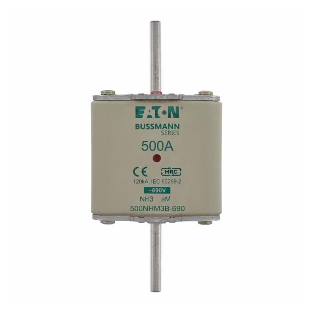 NH FUSE 500A 690V AM SIZE 3 Wkładka NH3 500A 690V AM podwójny wskaźnik 500NHM3B-690 EATON