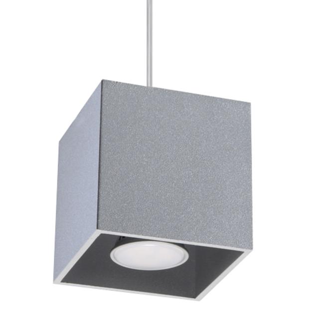 Sollux Lampa wisząca QUAD 1 szary SL.0061