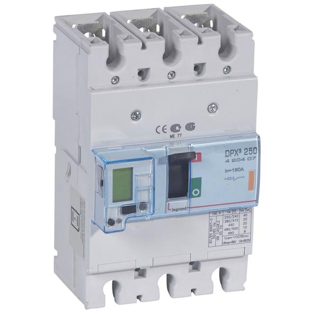 Wyłącznik DPX3 250 El+P 3P 160A 25Ka 420407 LEGRAND
