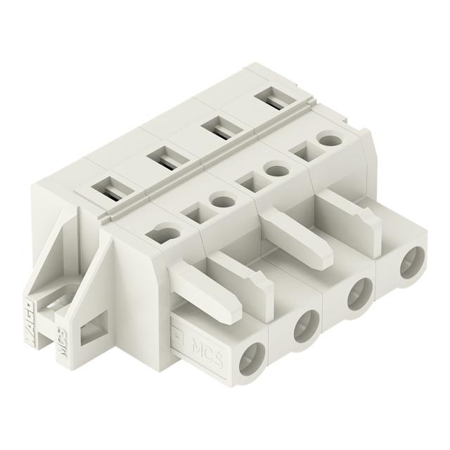 Gniazdo MCS‑MIDI Classic 4‑biegunowe jasnoszare raster 7,5mm 721‑204/031‑000 /50szt./ WAGO