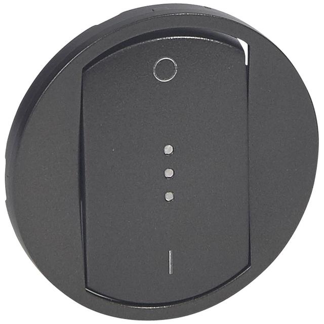 CELIANE - Klawisz Łącznika Dwubiegunowego Ze Wskaźnikiem LED Grafitowy, Legrand