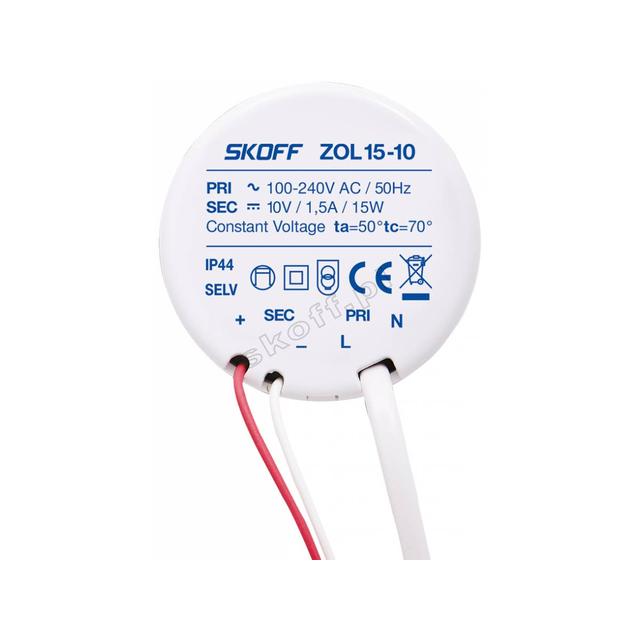 Zasilacz typ ZOL15-10 | 100 - 240 V AC / 10 V DC | 50 Hz | 1,5 A | 15 W | IP 20