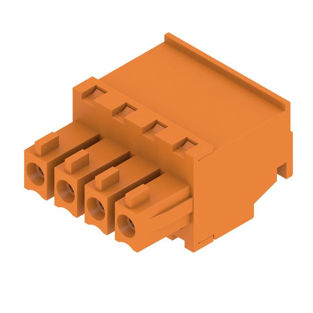 BCZ 3.81/04/270 SN OR BX Wtyk PCB (złącze wiązki), 3.81 mm, Liczba biegunów: 4, Przyłącze z jarzmem /50szt./ 1940210000 WEIDMÜLLER