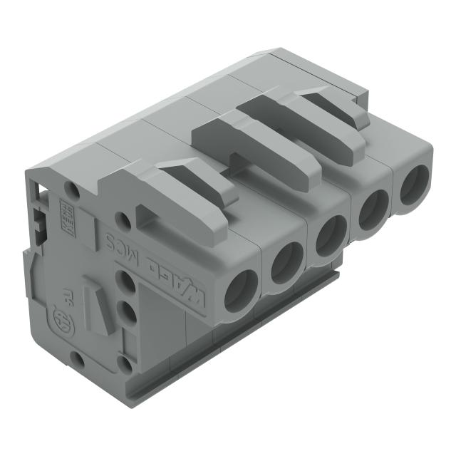 MCS-MIDI Classic gniazdo kątowe 5-bieg. szare raster 5 mm /100szt./ WAGO
