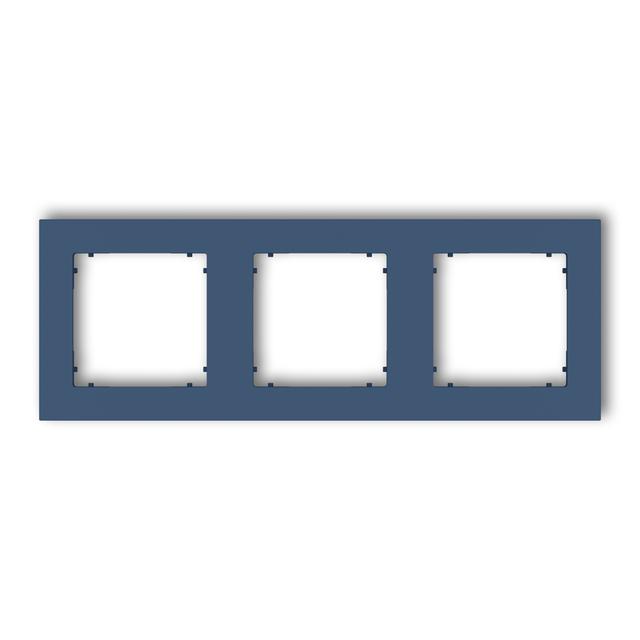 MINI Ramka uniwersalna potrójna kwadratowa z tworzywa navy blue