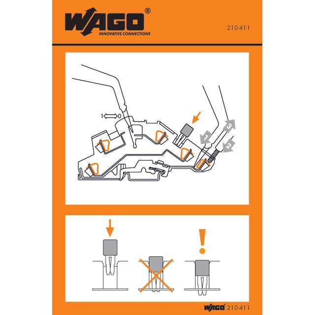 Naklejka z instrukcją obsługi /100szt./ WAGO