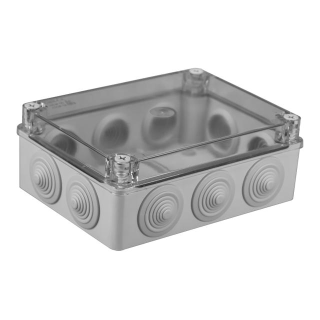Puszka natynkowa 190x140x70, 10 dławików, IP65 S-BOX 406-P PAWBOL