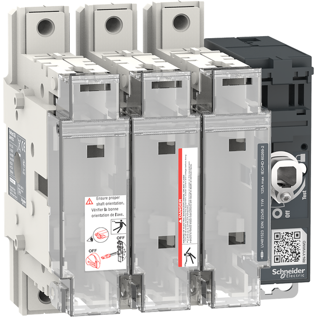 Rozłącznik bezpiecznikowy, FuPacT, 125A, 3P, NFC 22*58