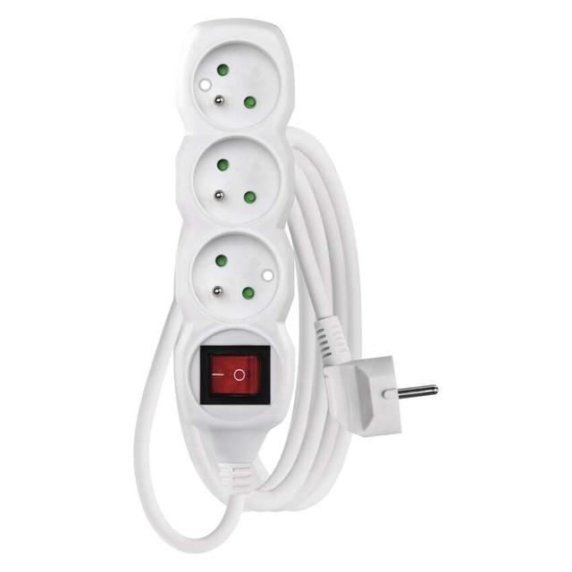 Przedłużacz z wyłącznikiem 3 gniazda 3m 3× 1,5mm P1313R EMOS