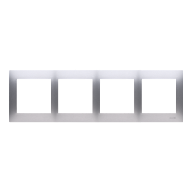Simon 54 Premium Ramka 4-krotna PREMIUM IP20 / IP44 srebrny mat DR4/43 KONTAKT