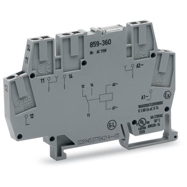 złączka z przekaźnikiem minaturowym 115V AC 1p WAGO